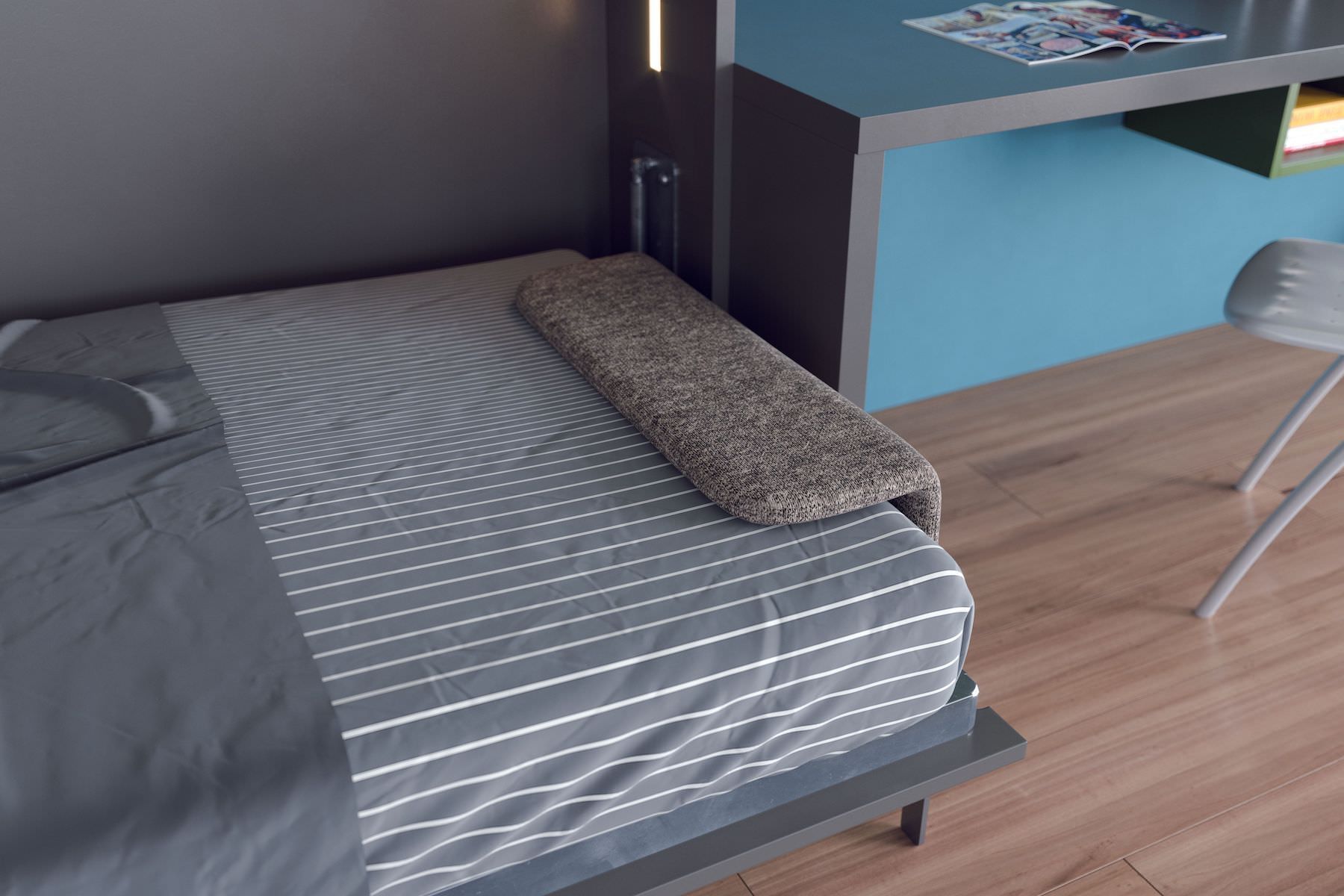 Letto singolo a scomparsa con scrivania Pronto