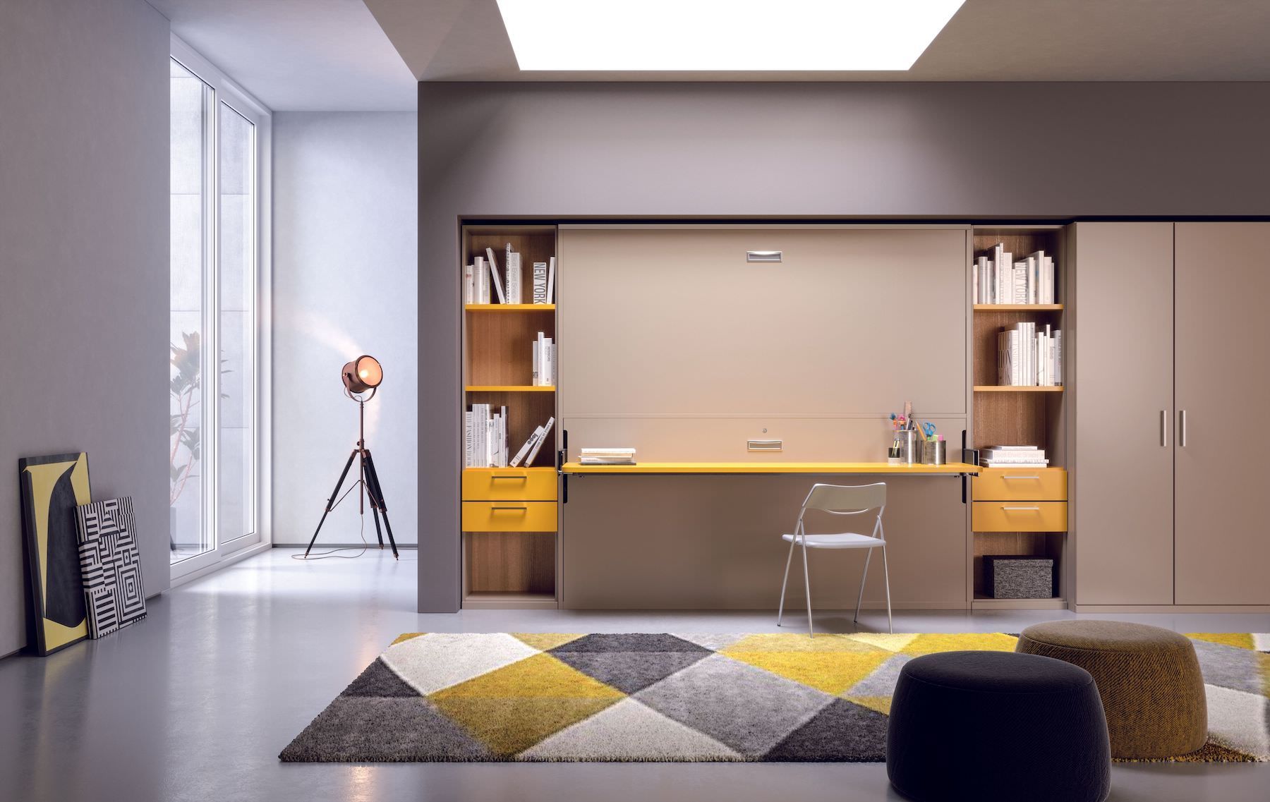 Letto a castello a scomparsa design moderno Express