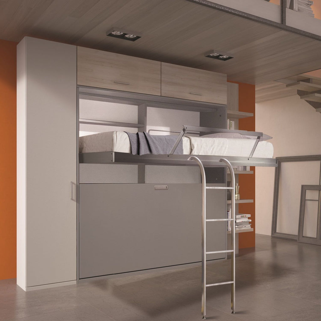 Letto a castello a scomparsa due letti indipendenti Duetto