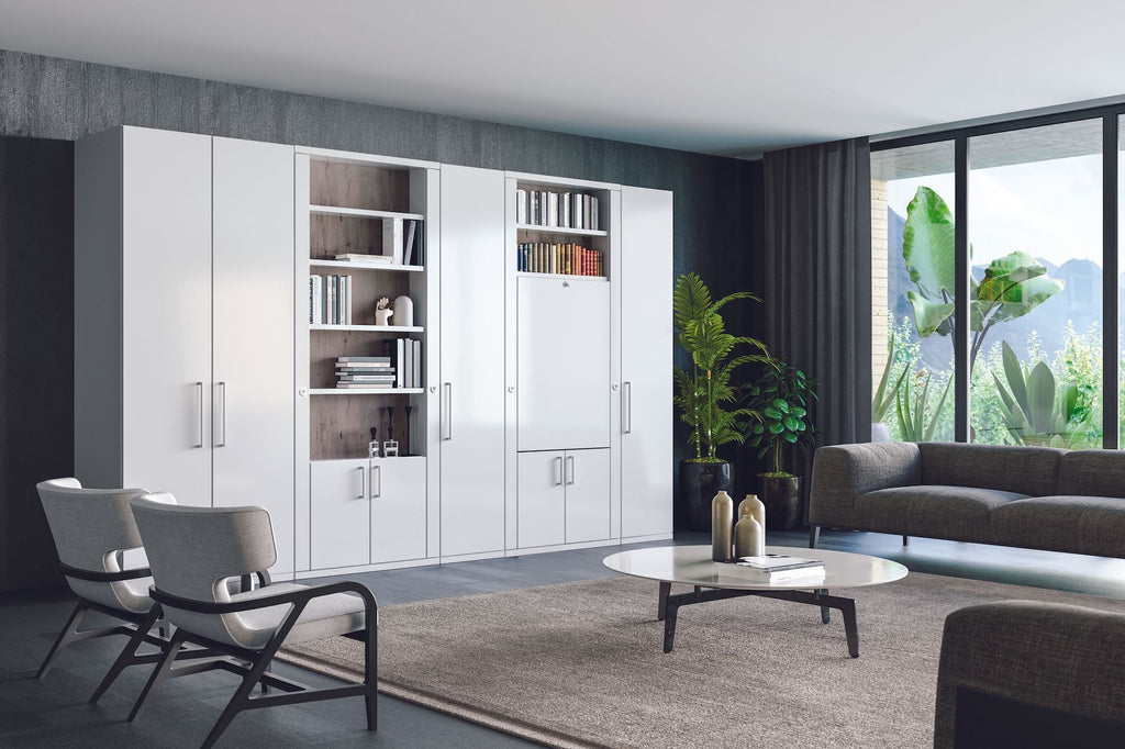 Letto singolo a scomparsa girevole Asso