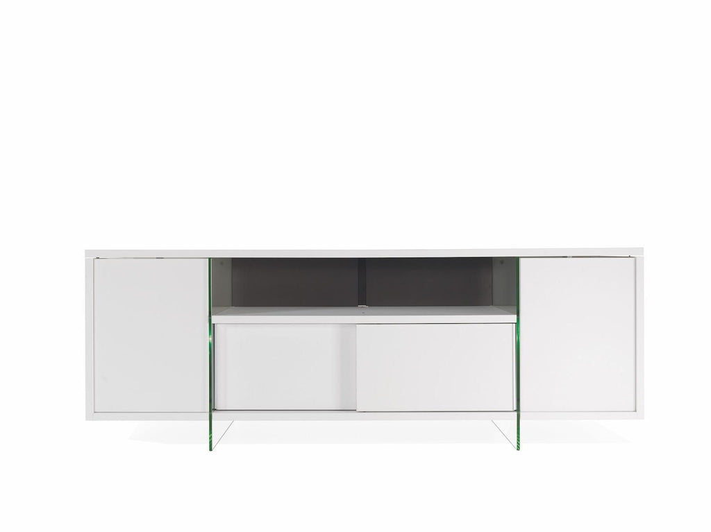 Mobile porta TV in vetro e laminato Karib