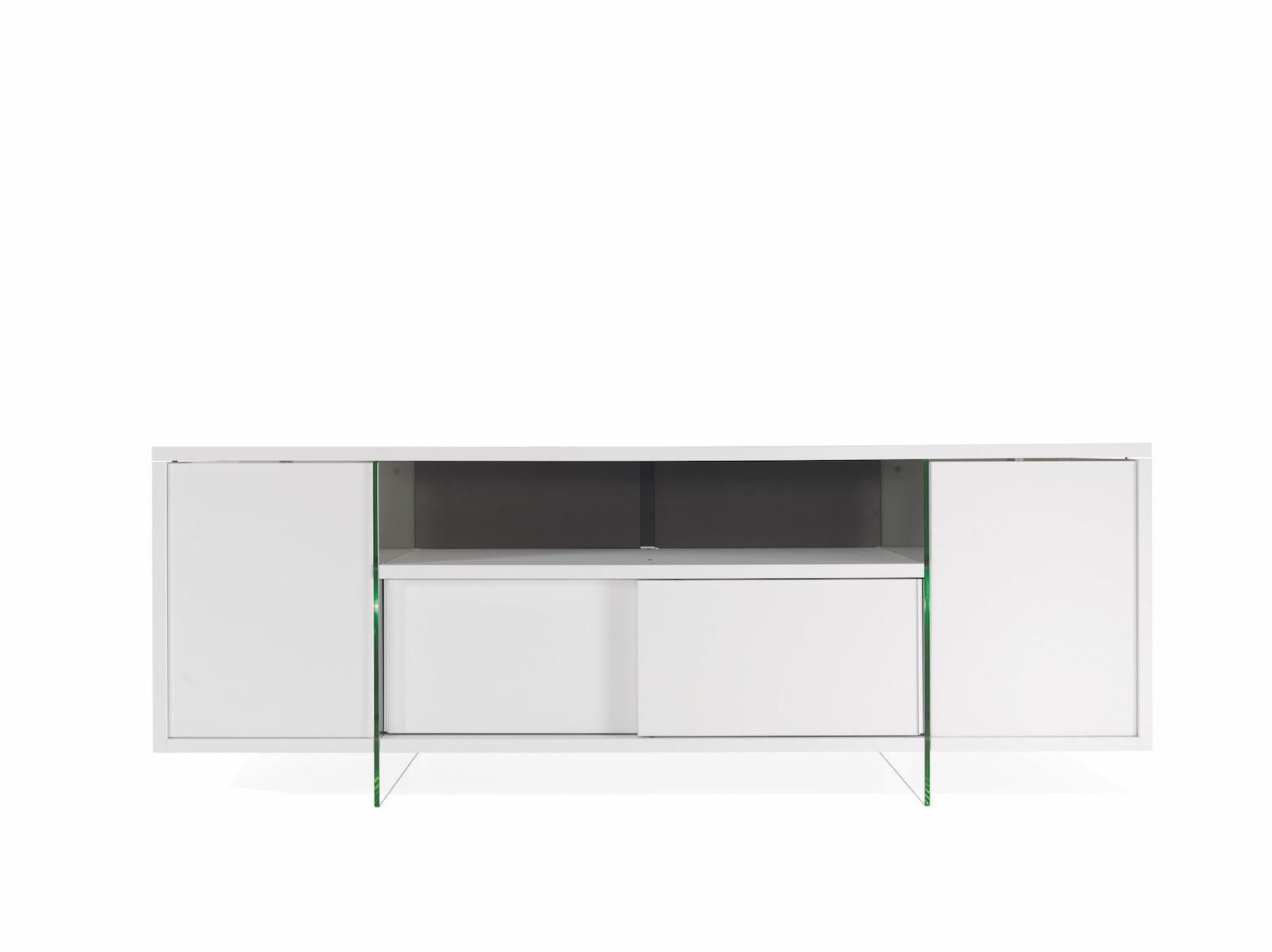 Mobile porta TV in vetro e laminato Karib