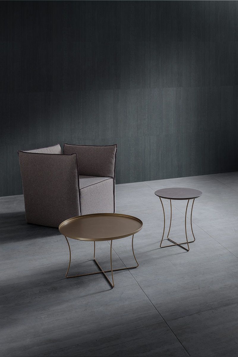 Tavolino lato divano Gabriel Ø40