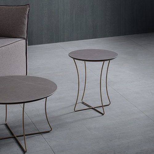 Tavolino lato divano Gabriel Ø40