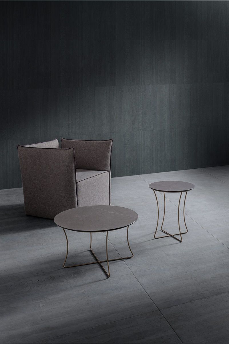 Tavolino lato divano Gabriel Ø40