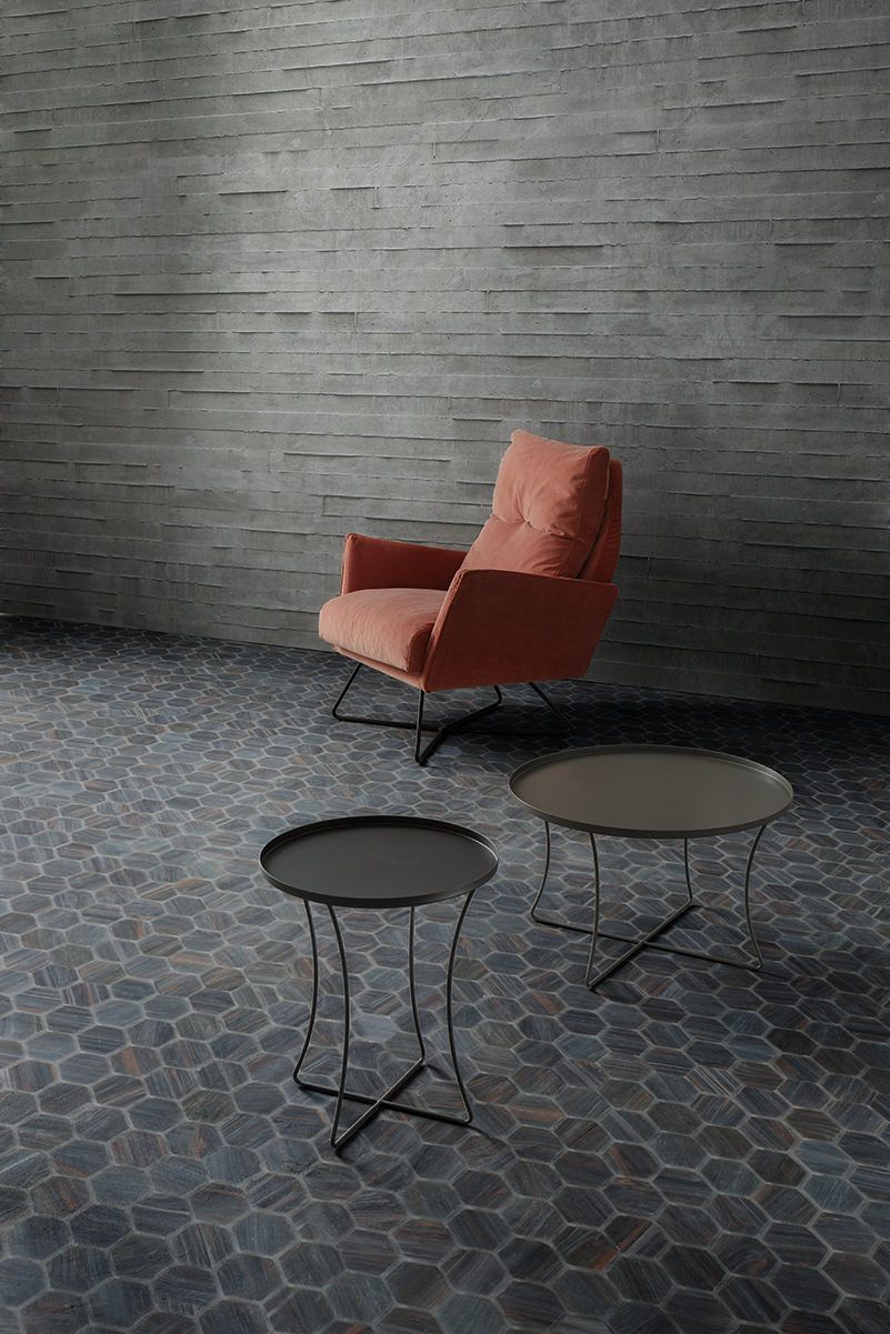 Tavolino rotondo con vassoio Gabriel Ø60