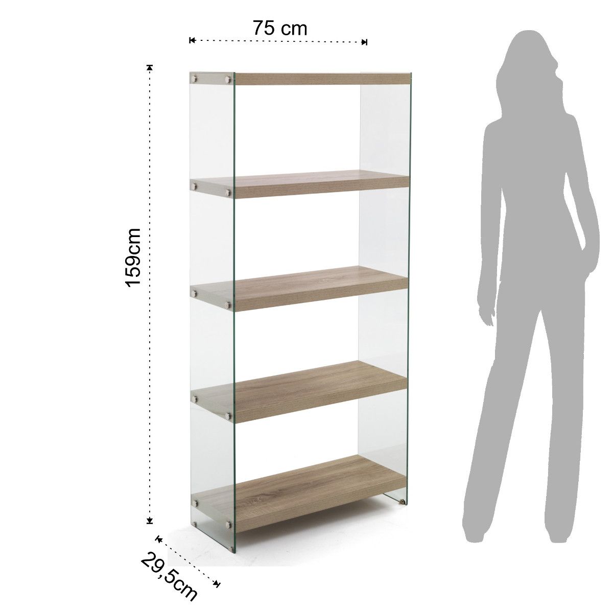 Scaffale libreria Amantida 75/5