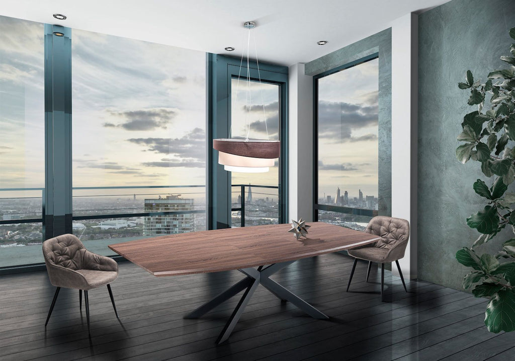 Coppia sedie imbottite con braccioli Mireia Grey