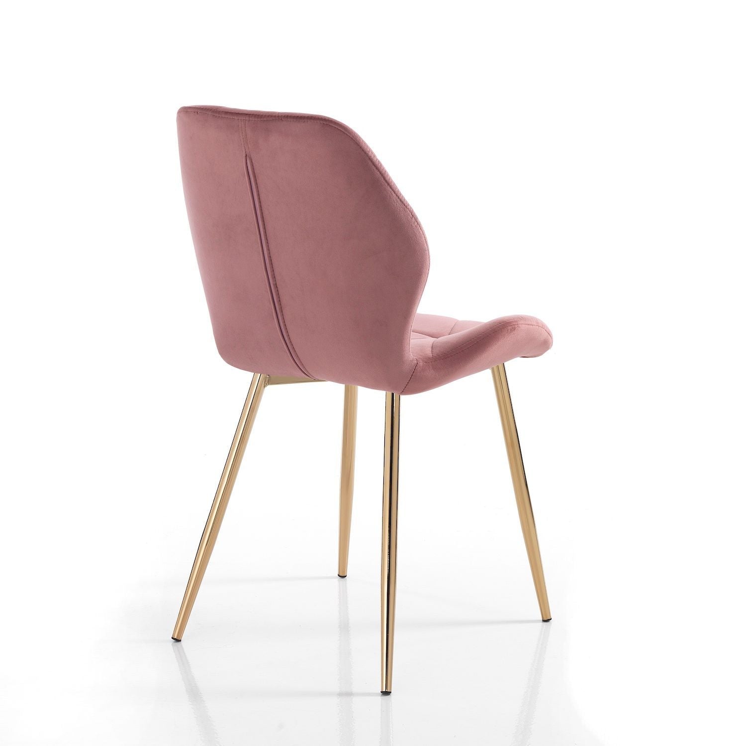 Set 4 sedie imbottite moderne Eleanor New Pink