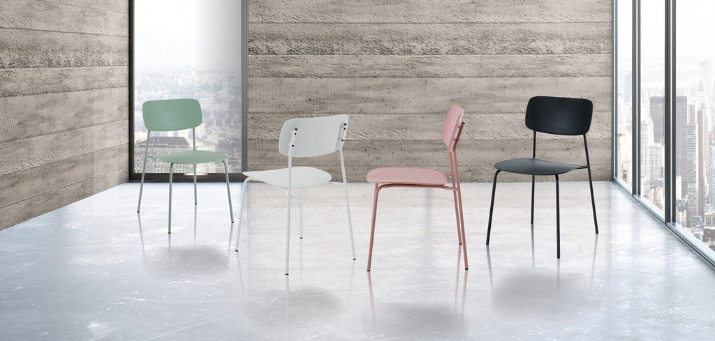 Set 4 sedie impilabili design Clarybel White