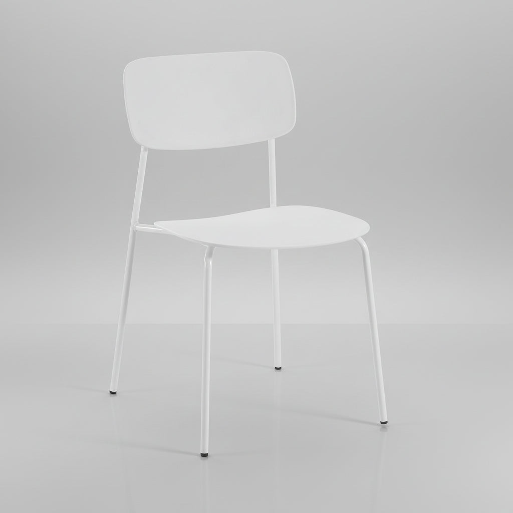 Set 4 sedie impilabili design Clarybel White