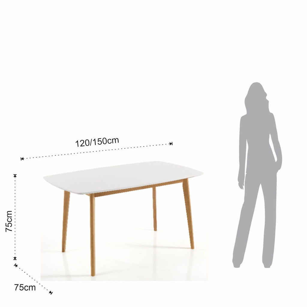 Tavolo sala da pranzo allungabile Aleksis White