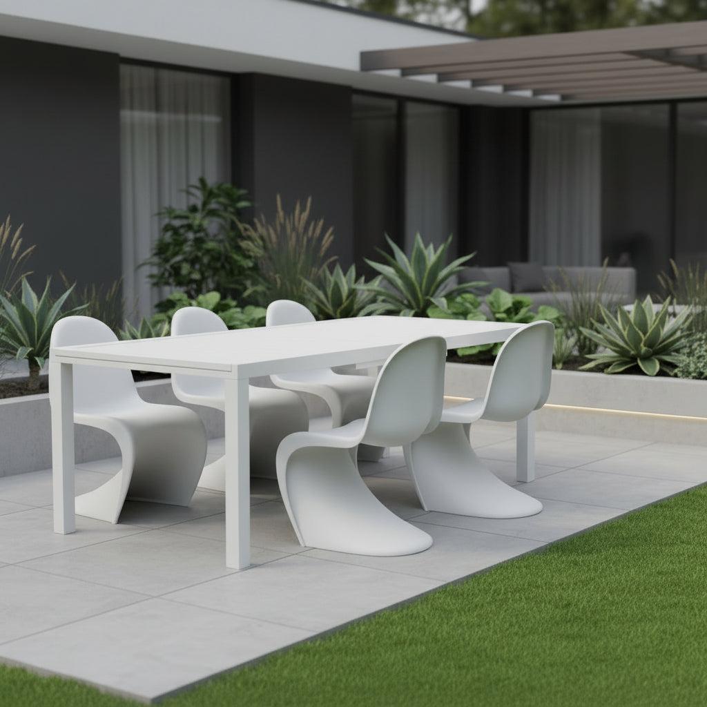 Tavolo da giardino allungabile bianco Brady 90