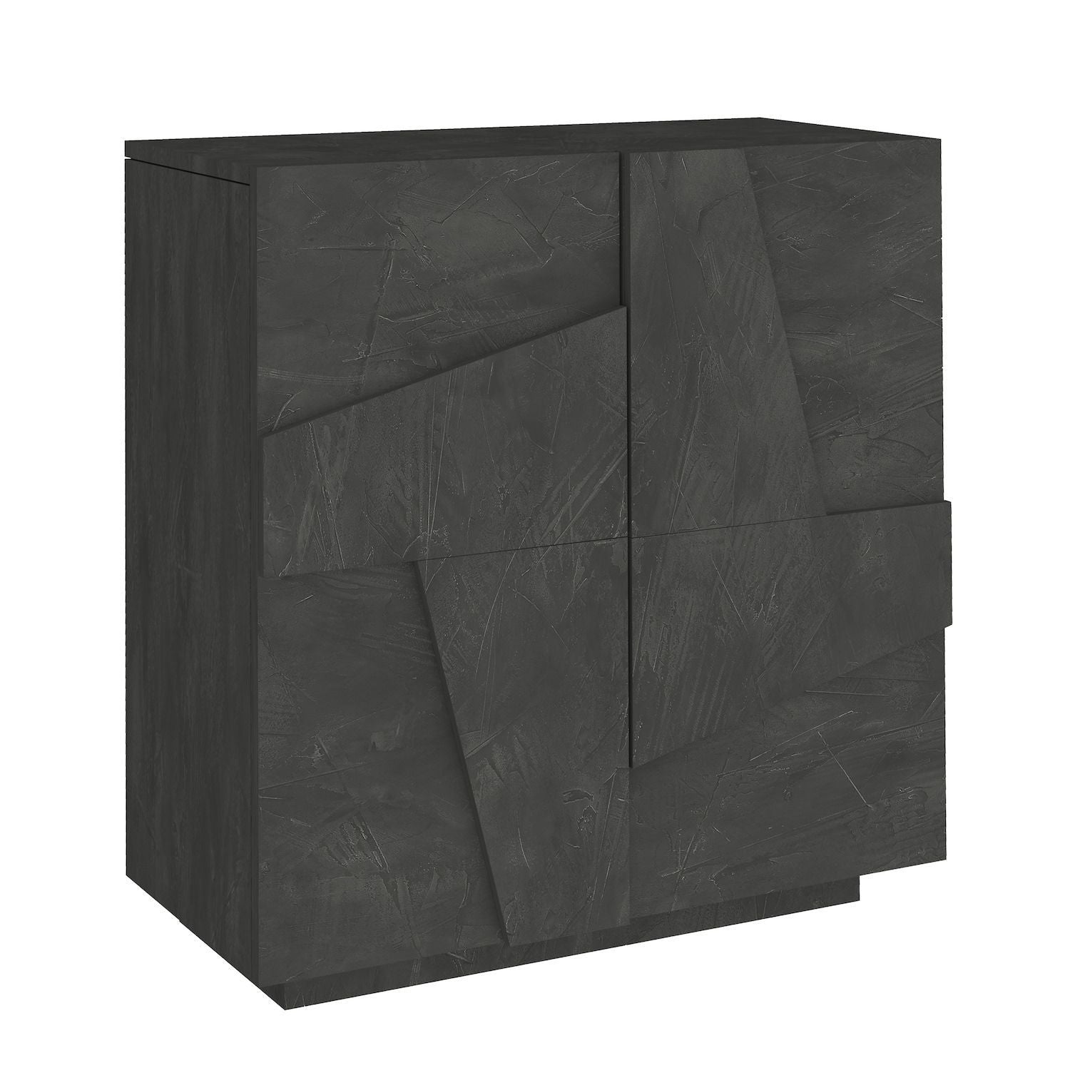 Scarpiera moderna a due ante e 4 ripiani Taylor Slate