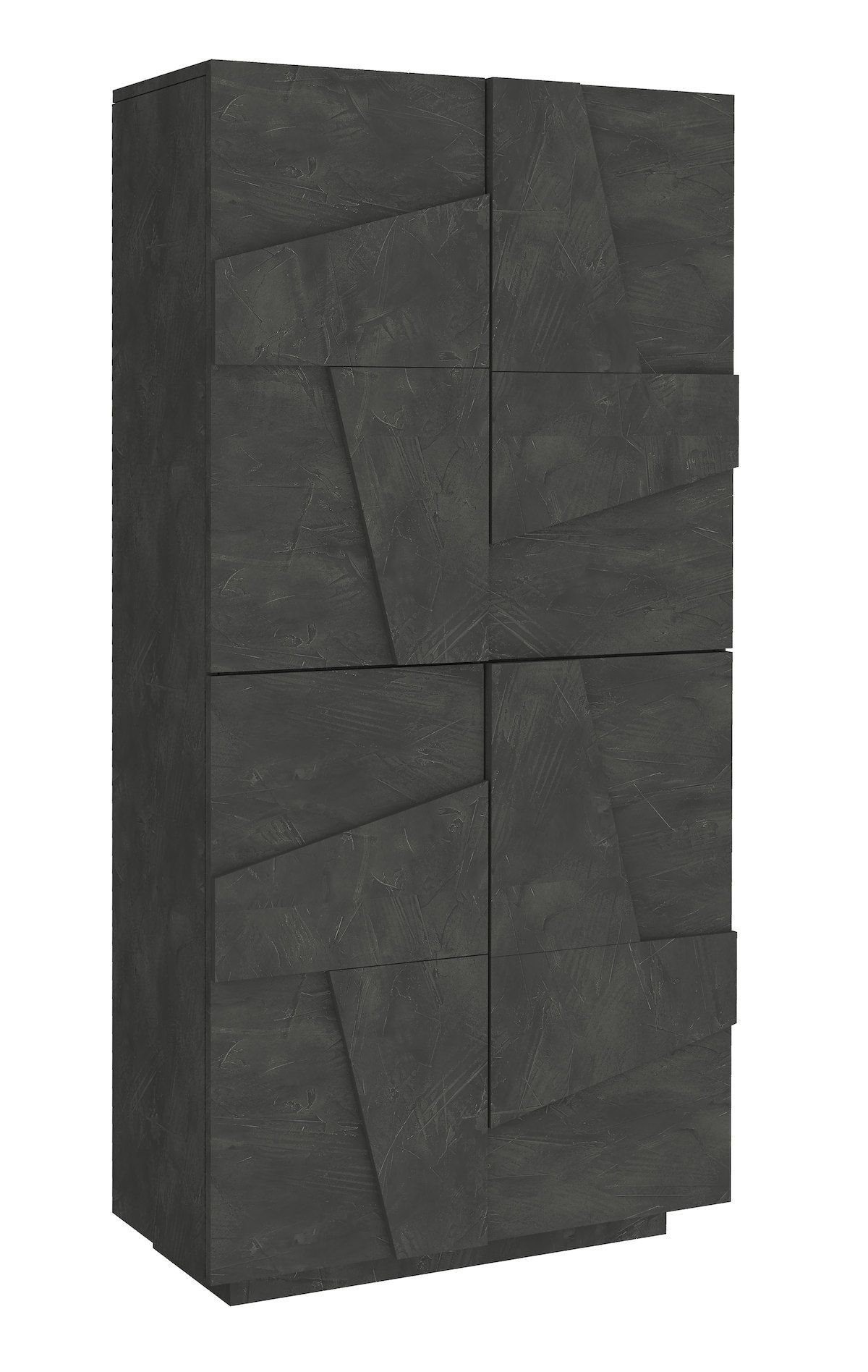 Scarpiera salvaspazio a quattro ante e 8 ripiani Taylor Slate