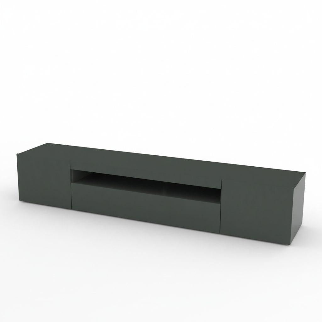 Mobile porta TV in legno L200 cm Bandol Anthrax
