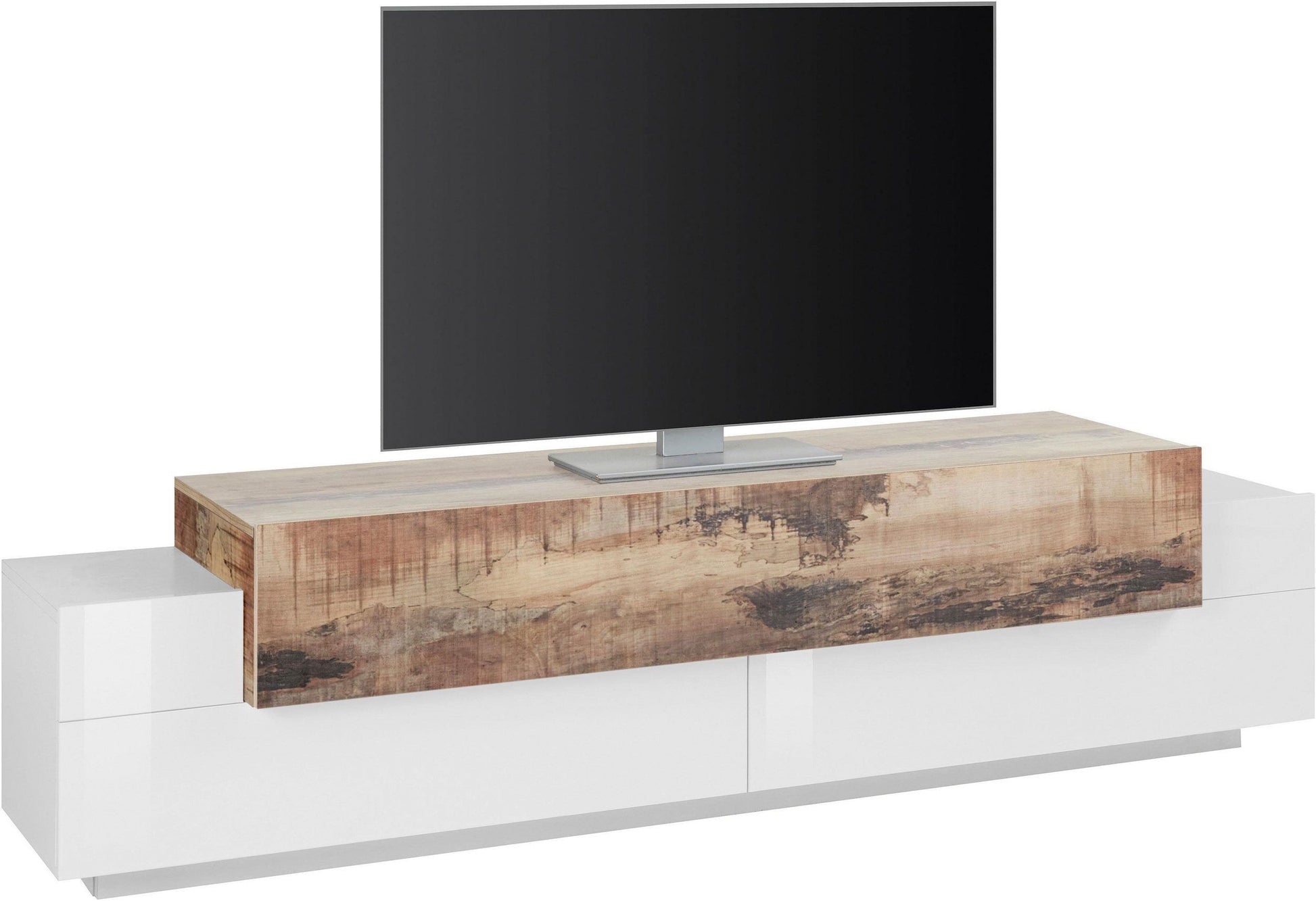 Mobile porta TV 200 cm laccato lucido Krisen Maple
