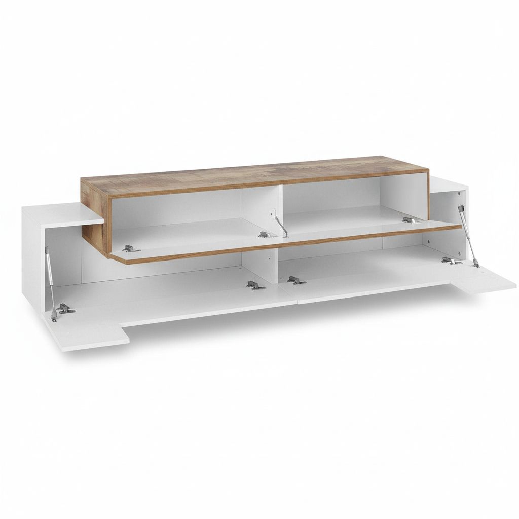 Mobile porta TV 200 cm laccato lucido Krisen Maple