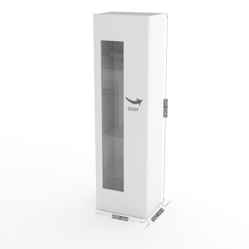 Vetrina da soggiorno moderna Bandol Shelf White