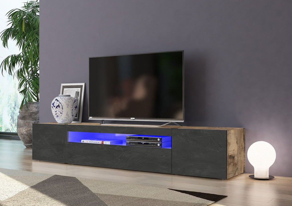Mobile porta TV design Bandol 200 Maple Slate