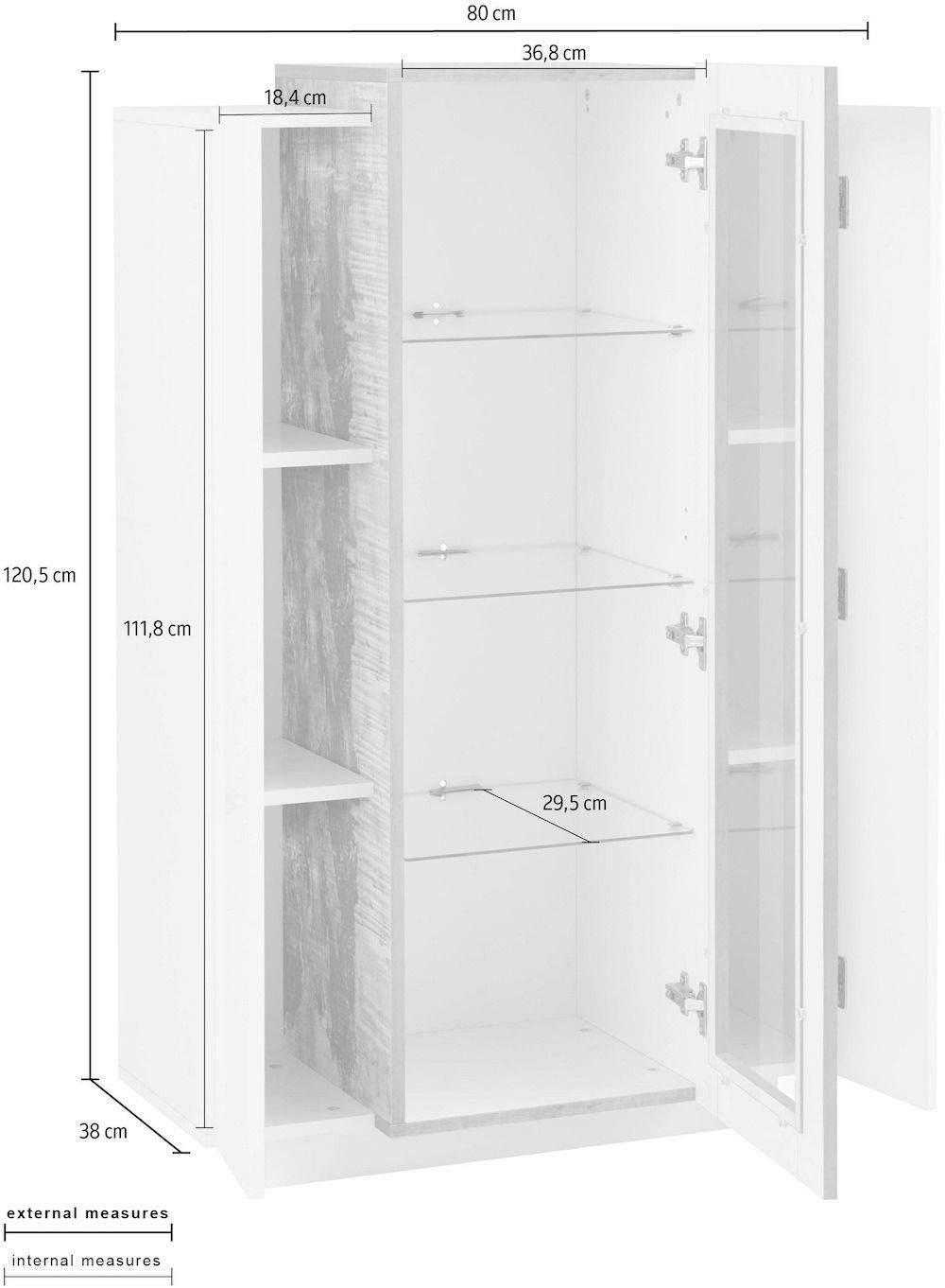 Vetrina soggiorno moderna Krisen WM