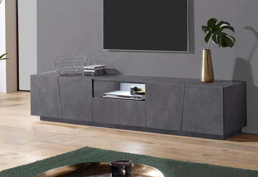 Mobile TV in legno MDF Annabel 220 Slate