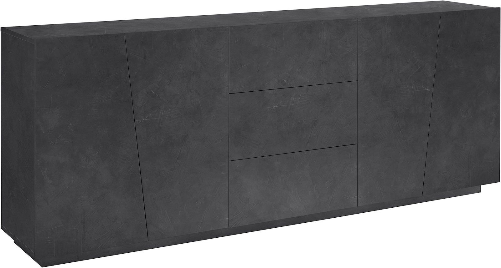 Credenza moderna Annabel 4A/3C Slate