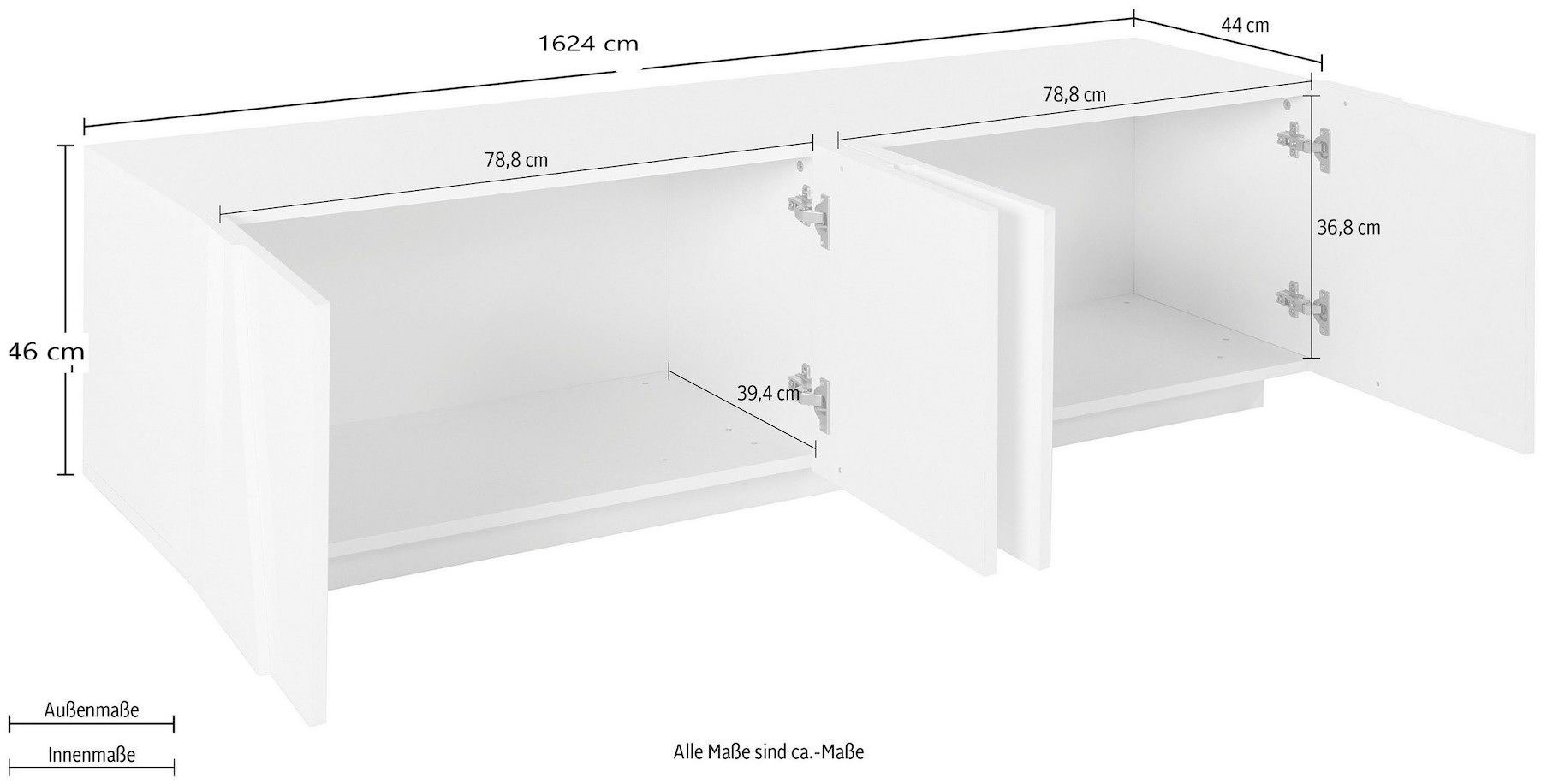 Mobile porta TV Taylor 4A Cement