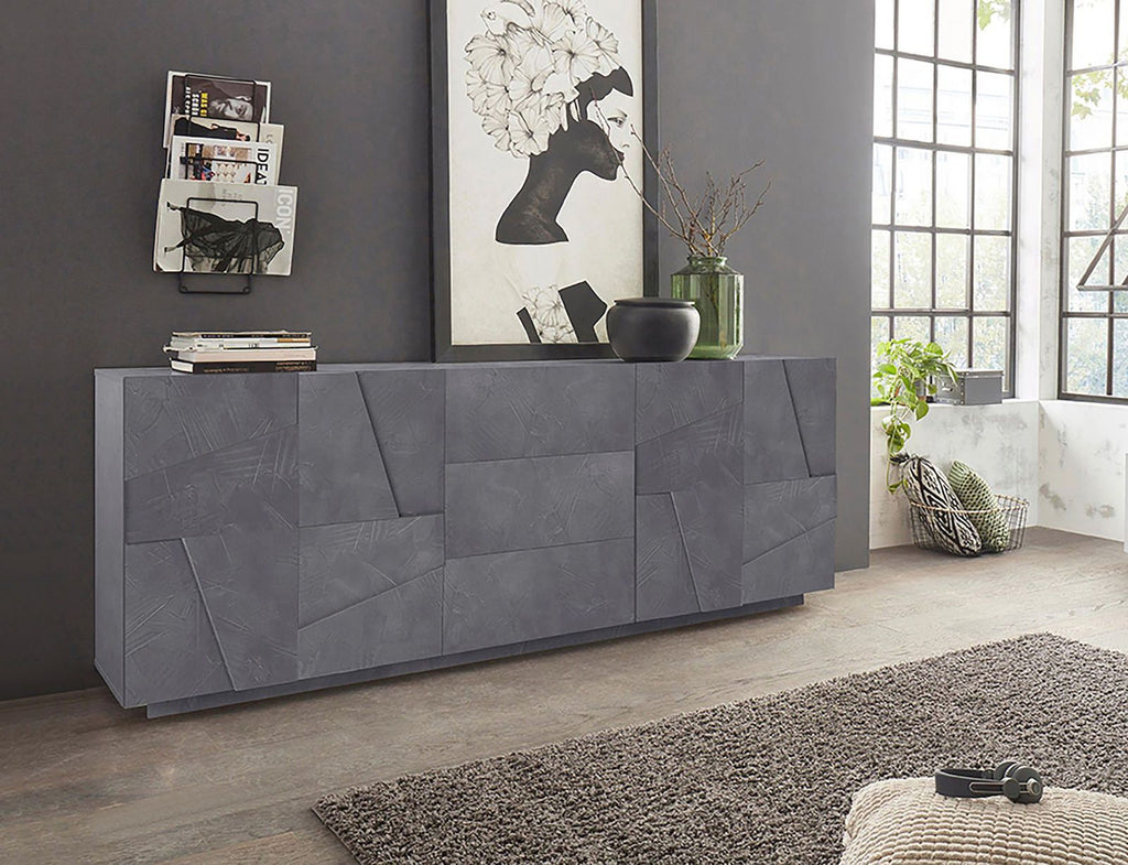 Credenza moderna Taylor 4A/3C Slate