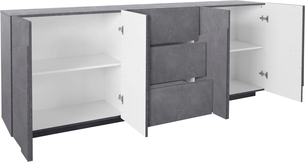 Credenza moderna Taylor 4A/3C Slate