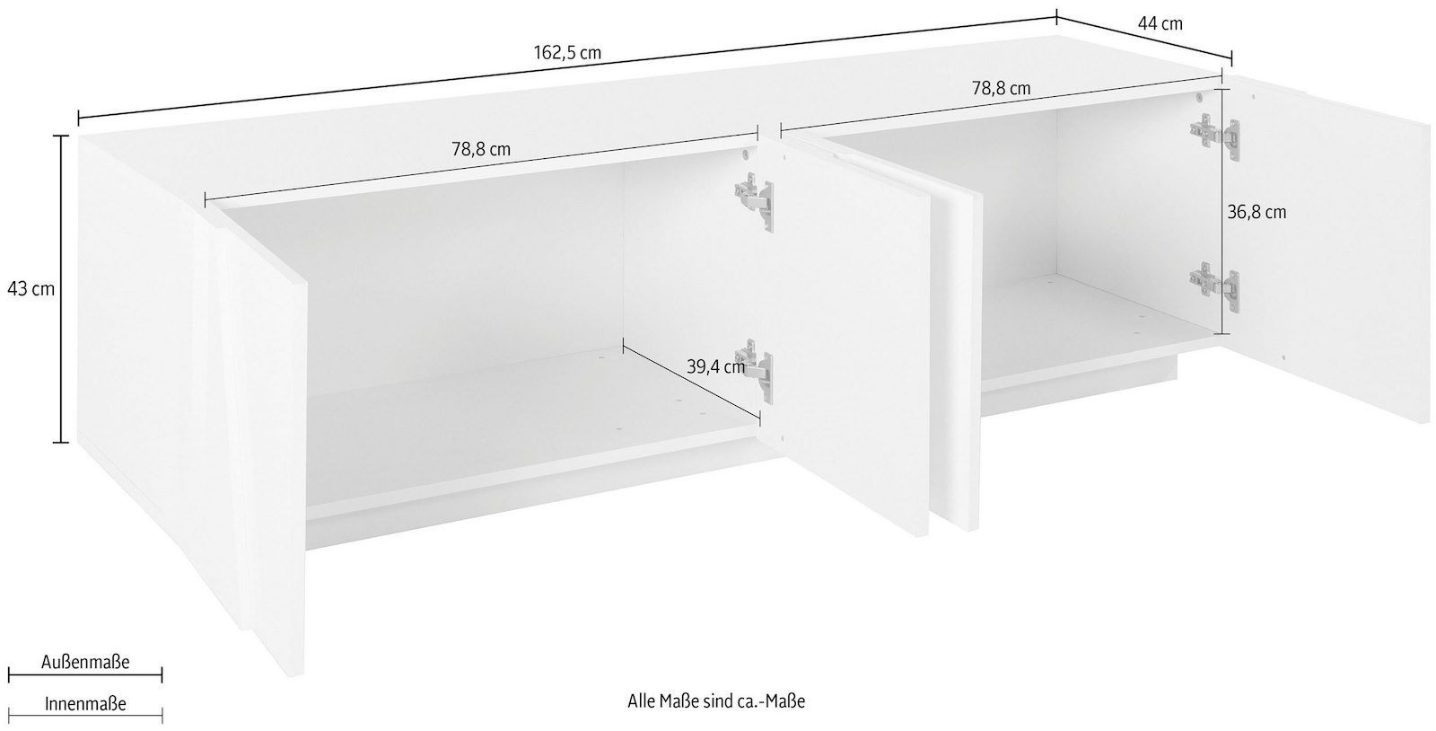 Mobile porta TV Taylor 4A Slate