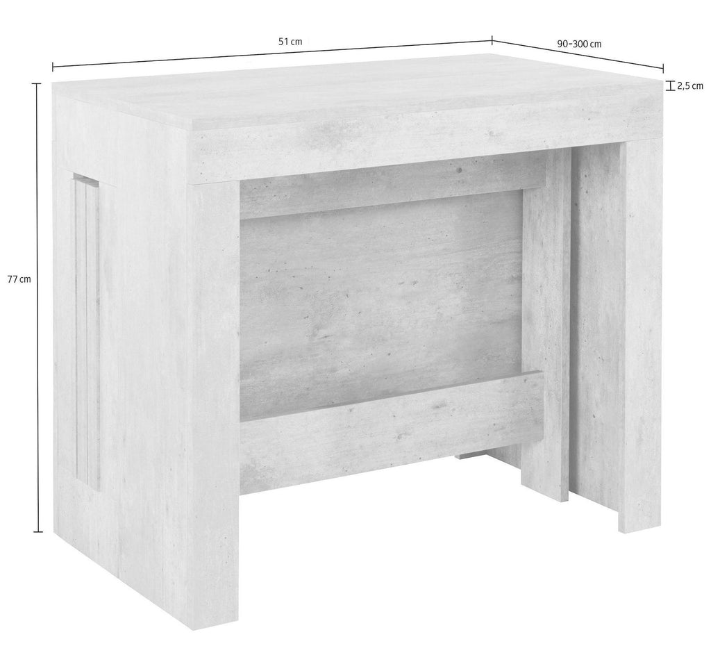 Consolle allungabile fino a 300 cm Rapida Slate