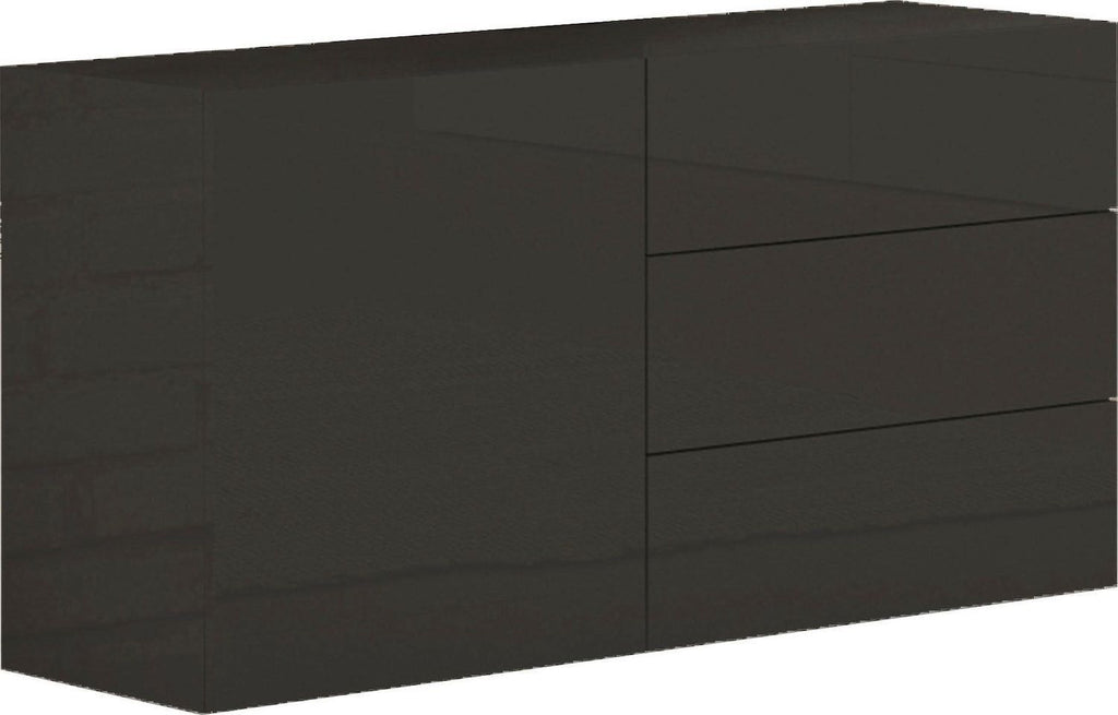 Mobiletto porta TV moderno Teodor 1A/3C+ Anthrax