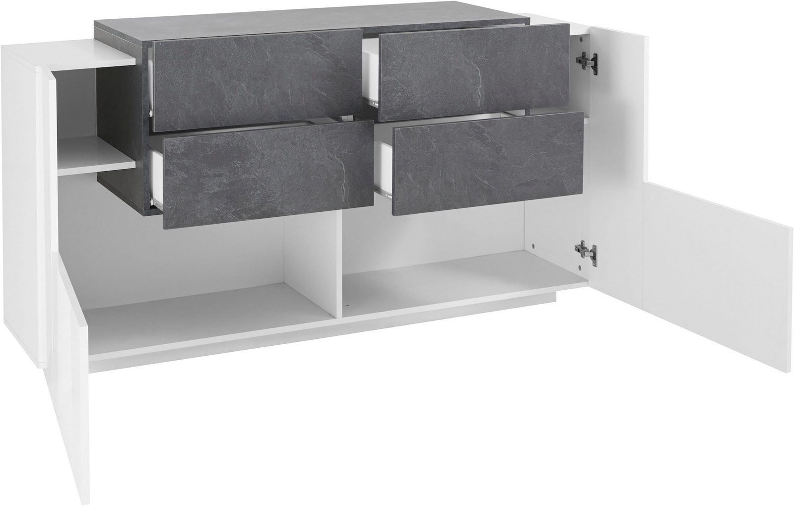 Madia moderna per cucina soggiorno Lukas 2A/4C WS