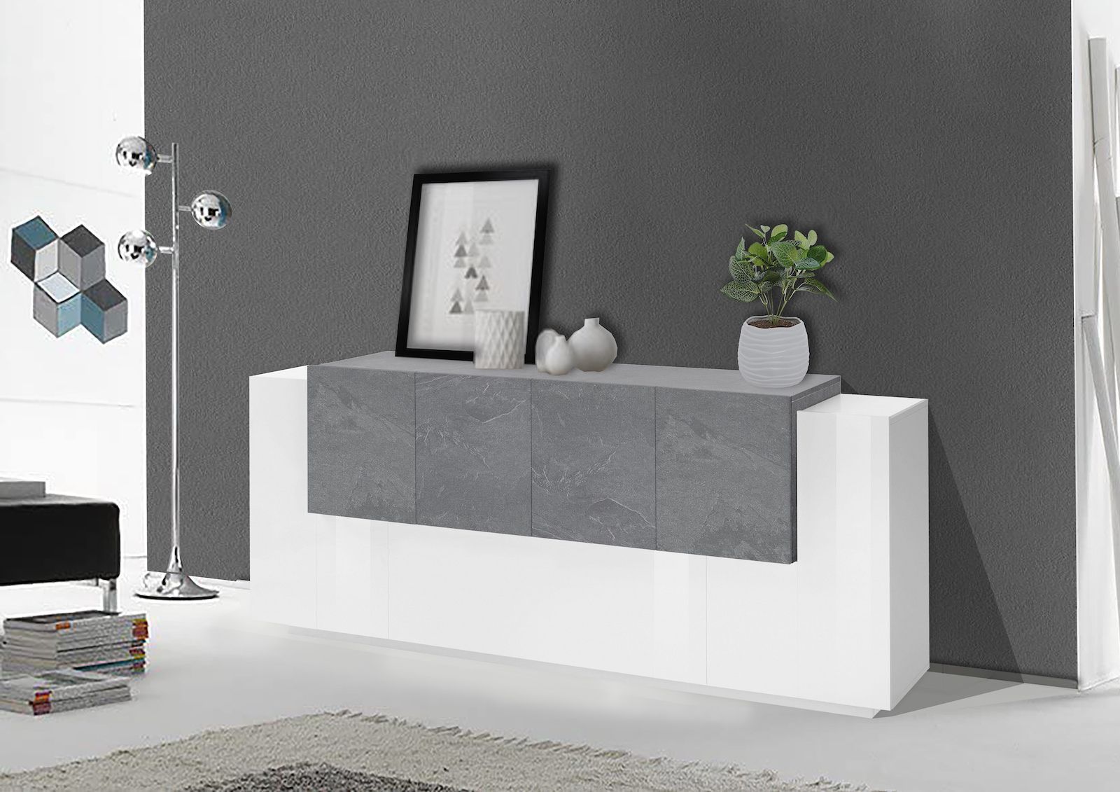 Madia cucina design moderno Lukas 3A/4A WS