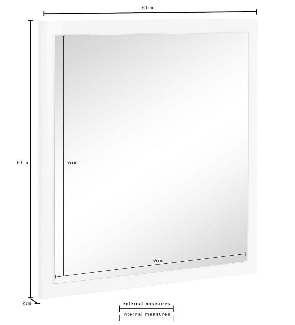 Specchio da parete moderno Bonny 60 White