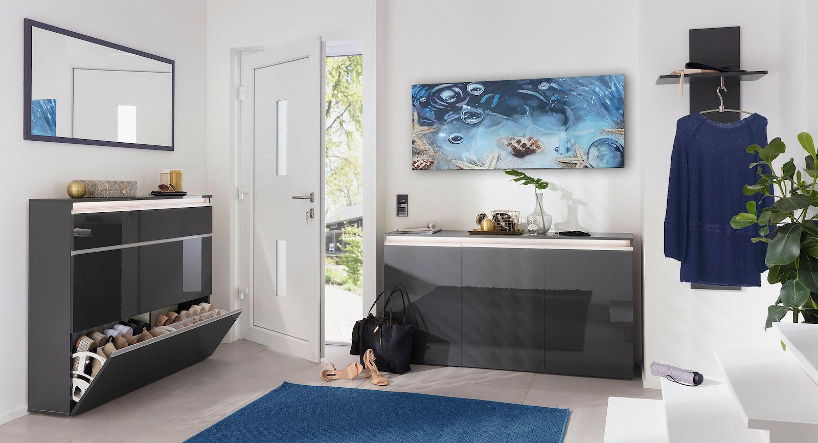 Specchio da parete moderno Bonny 120 Anthrax