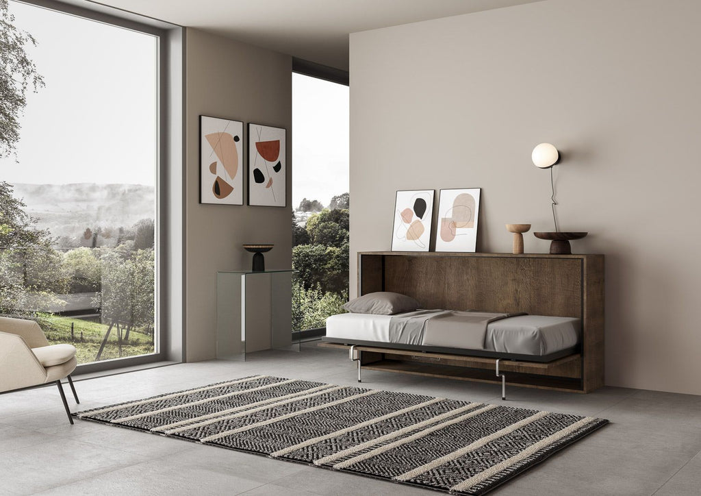 Letto singolo a scomparsa orizzontale Auda