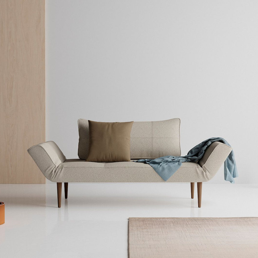 Divano letto singolo per camera ospiti con materasso a molle Zeal