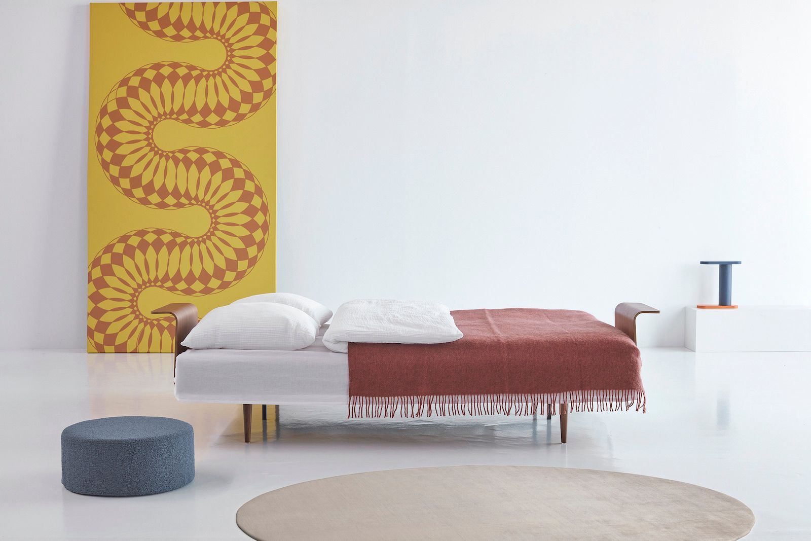 Divano letto 2 posti con braccioli Recast