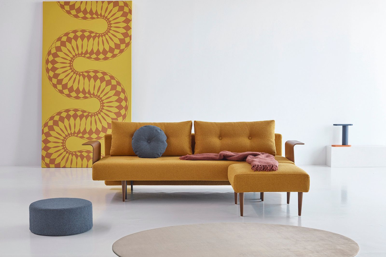 Divano letto 2 posti con braccioli Recast