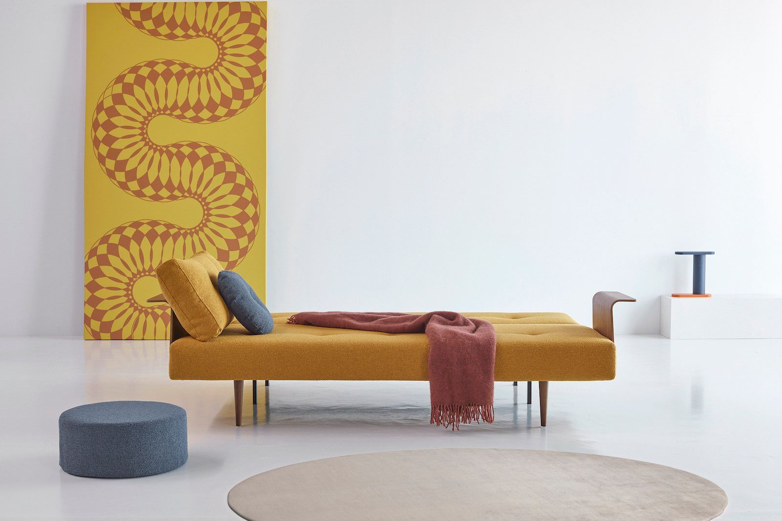 Divano letto 2 posti con braccioli Recast