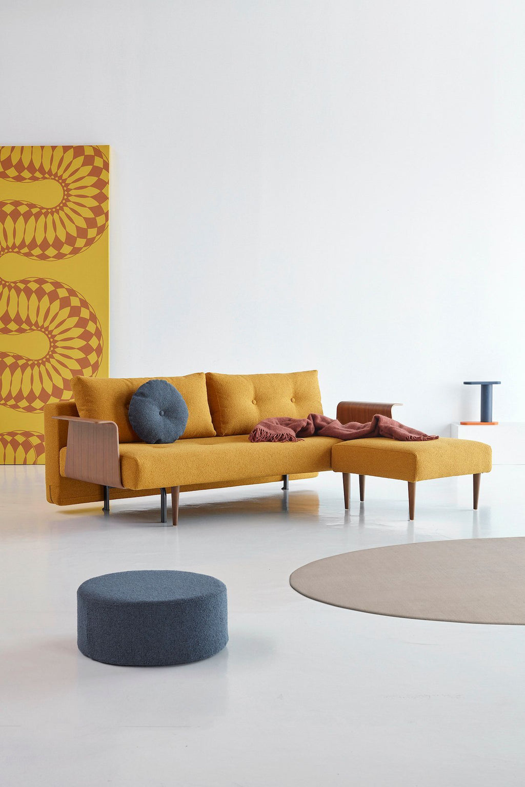 Divano letto 2 posti con braccioli Recast