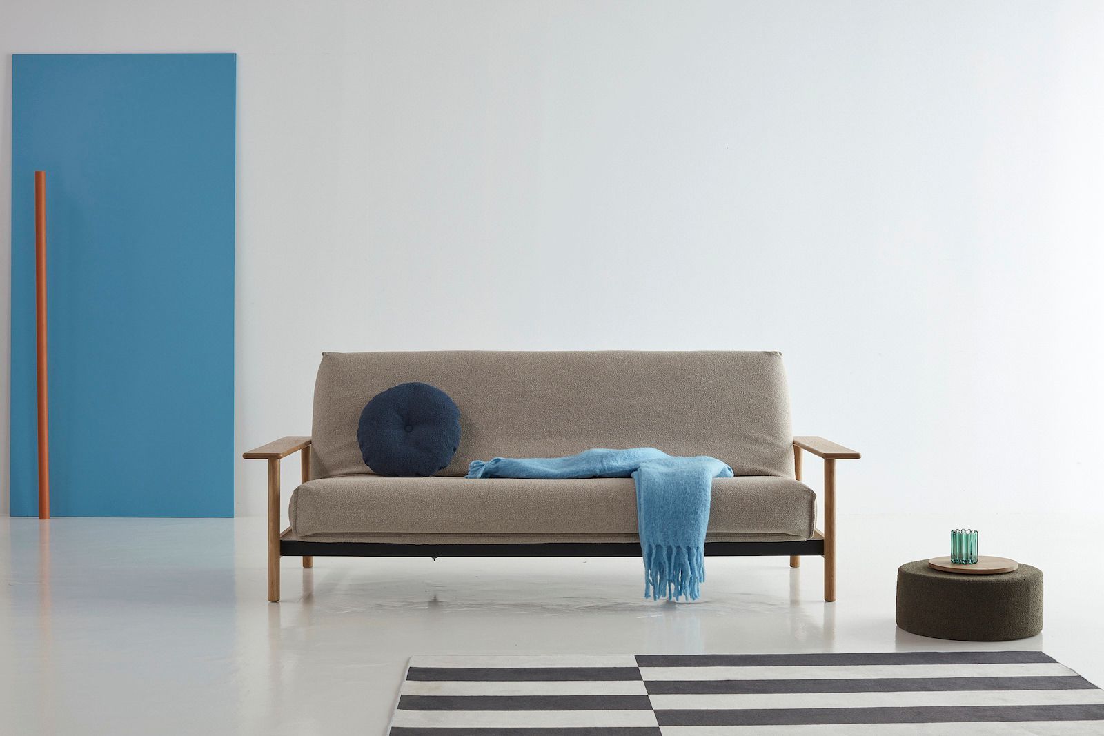 Divano letto sfoderabile Balder uso quotidiano 140 x 200