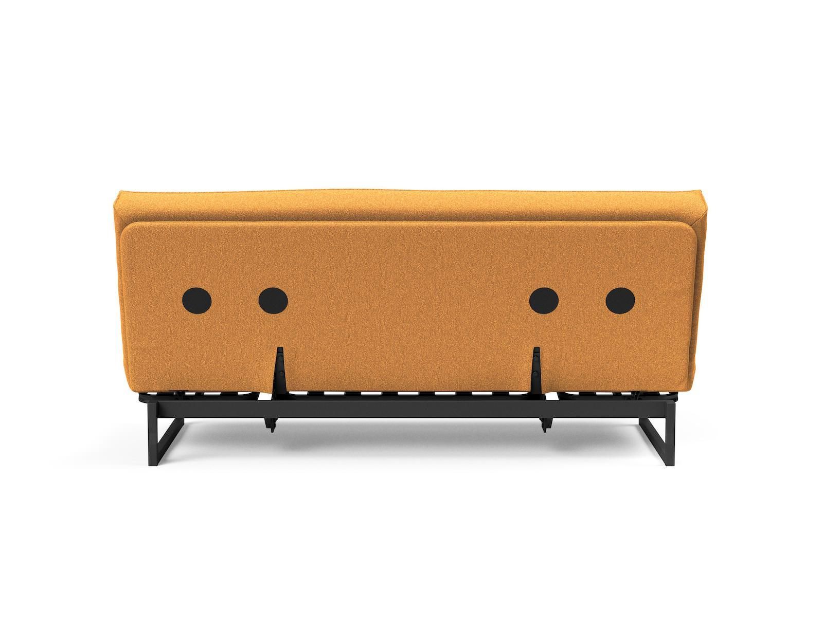 Divano letto matrimoniale sfoderabile Fraction 140 - 536 Bouclé Ochre