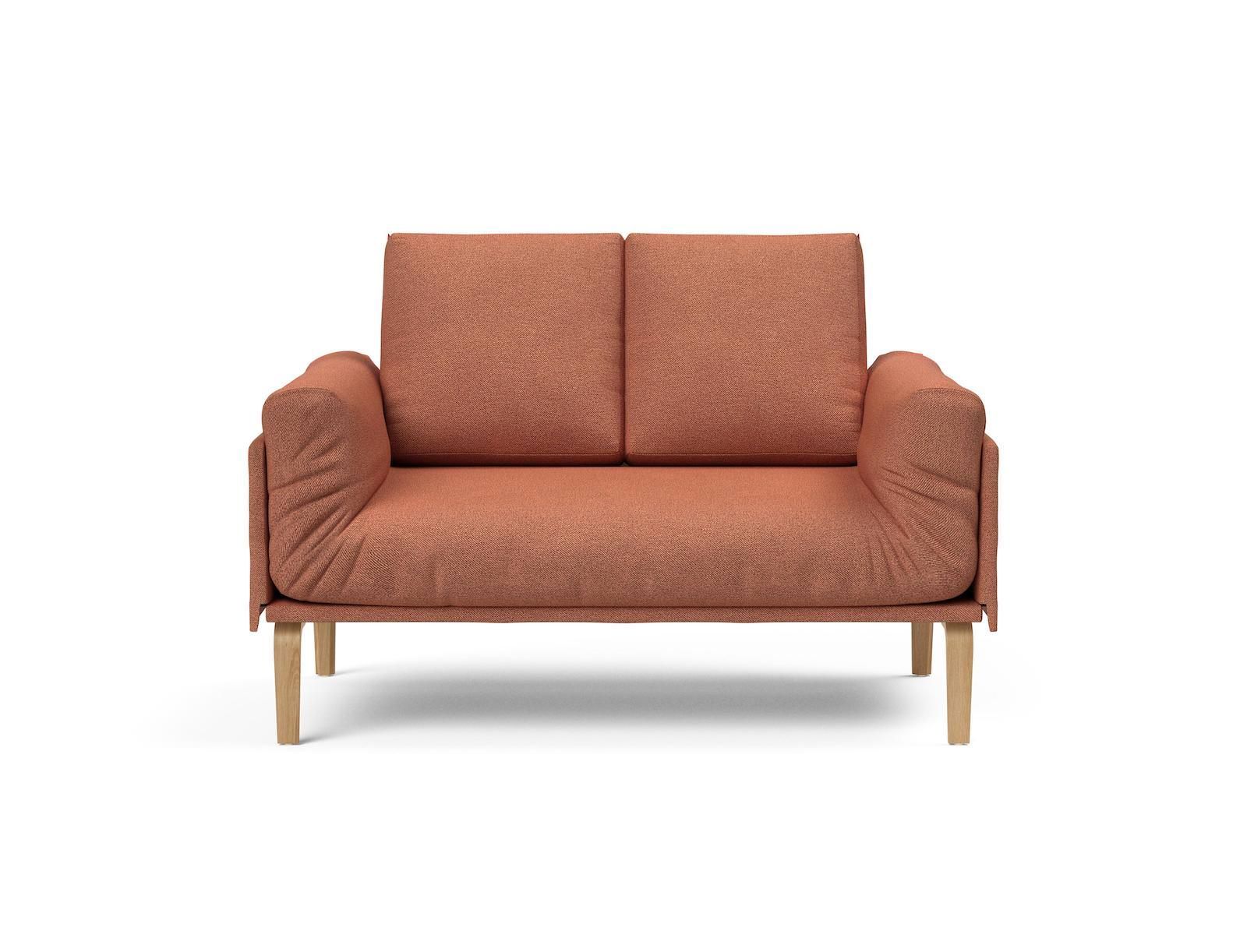 Divano letto singolo sfoderabile Rollo - 301 Weda Rust