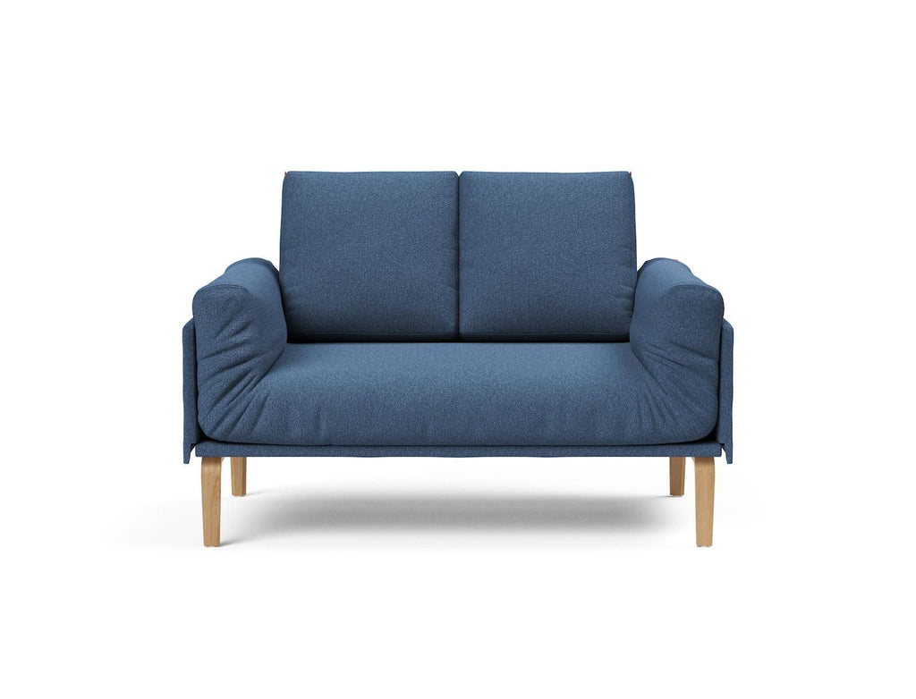 Divano letto singolo sfoderabile Rollo - 537 Bouclé Blue