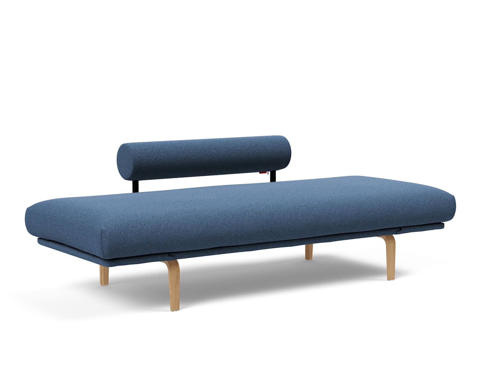 Divano letto singolo sfoderabile Rollo - 537 Bouclé Blue
