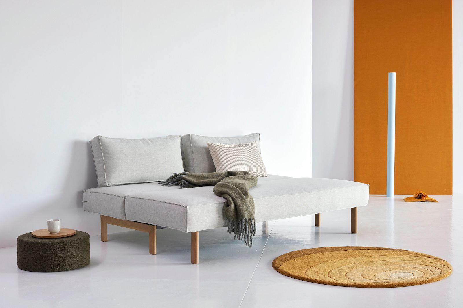 Divano letto alla francese Sly Wood - 527 Mixed Dance Natural