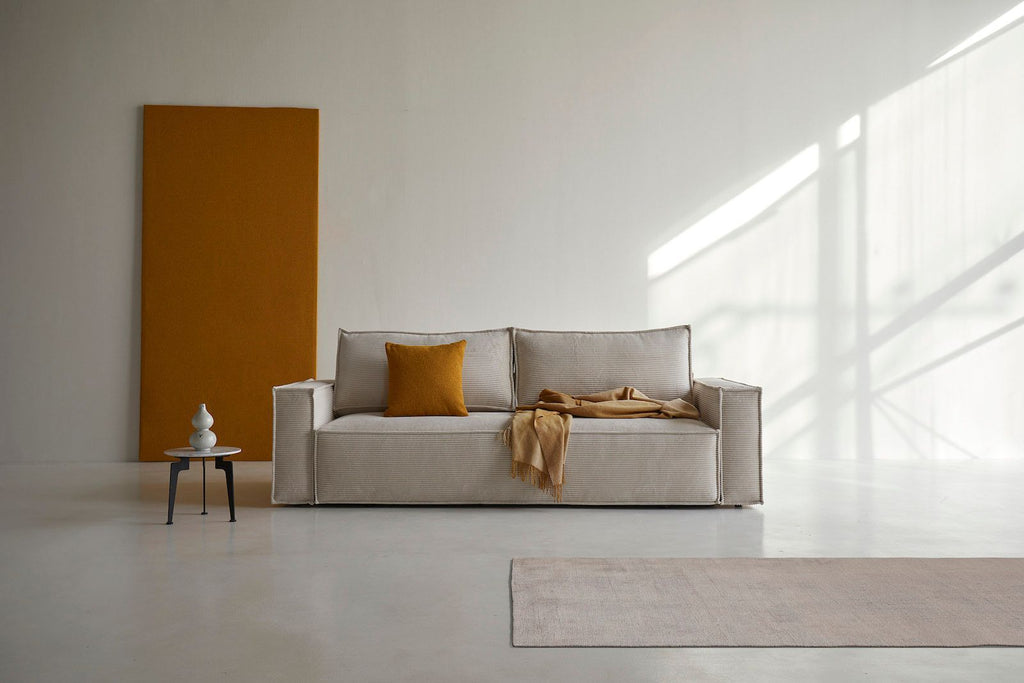 Divano letto matrimoniale Newilla - 594 Corduroy Ivory